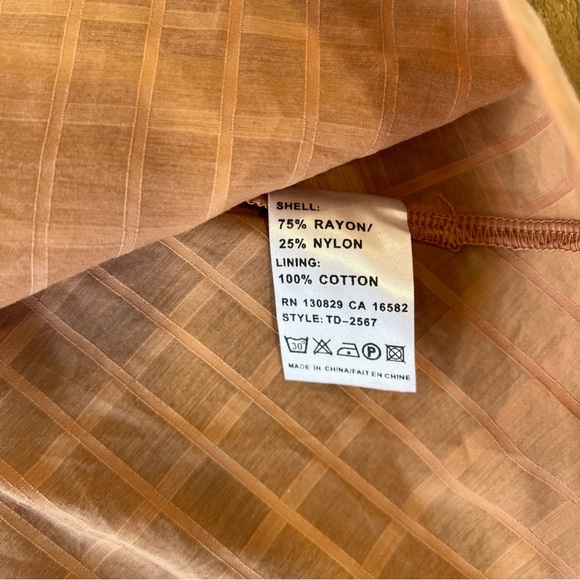 Kipp collection girls 16 blush square plaid layered dress nwt - Picture 5 of 6